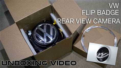 VW Flip Badge Rear View Camera Unboxing Video India Spec VW Polo