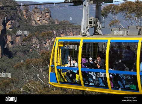 blue mountain cable car at Three Sisters is the Blue Mountains’ most spectacular landmark ...