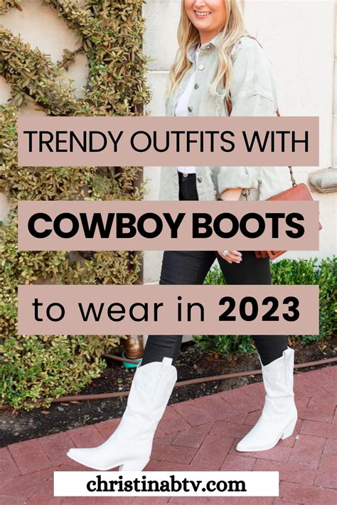 Affordable White Cowboy Boots Outfit For Fall Christinabtv Cowboy