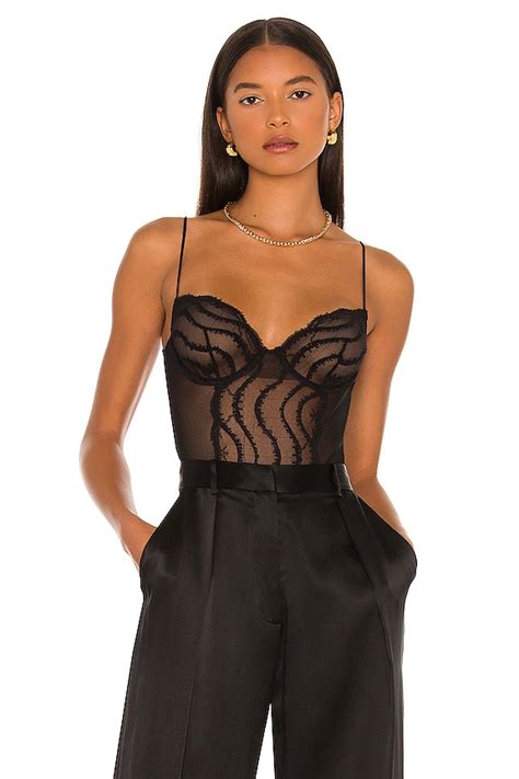 Kiki De Montparnasse Leche Moi Bodysuit In Black REVOLVE