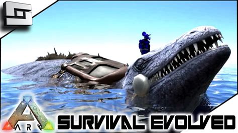 Ark Survival Evolved Mosasaurus Taming S2e42 Gameplay Youtube