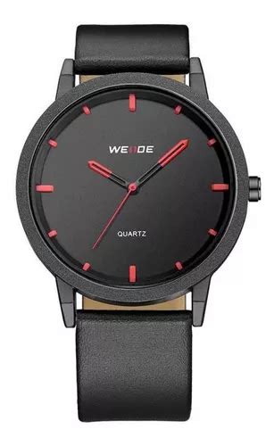 Reloj Weide Analog Wd Para Hombre Negro Y Rojo Mercadolibre