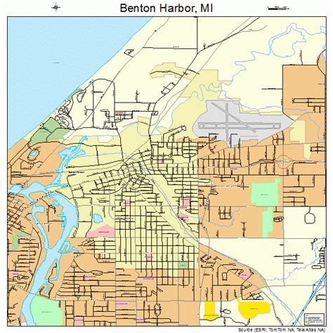 Map Of Benton Harbor Michigan Maping Resources