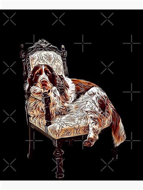 Adorable English Springer Spaniel In His Favorite Chair Drawing