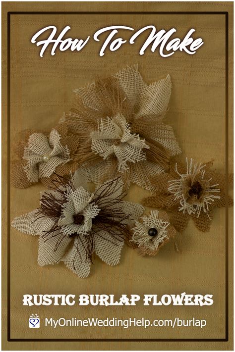 How To Make Burlap Flowers Fabric Flowers Burlap Flowers Fabric