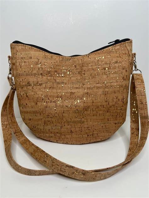 Cork Crossbodyshoulder Bagcork Bagcork Purse Hobo Bag Etsy Hobo