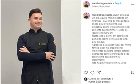 Filho De Leandro Da Dupla Leonardo Se Forma Em Odontologia