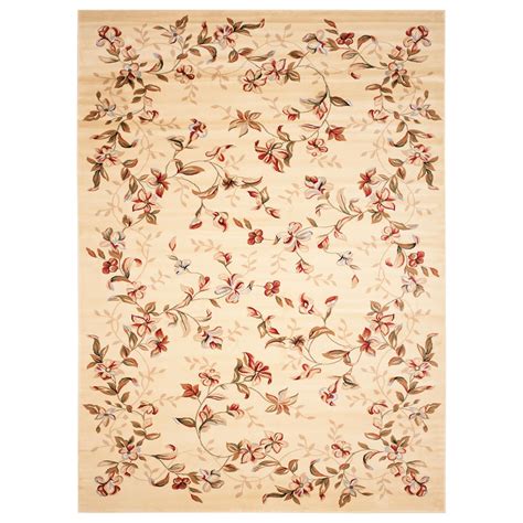 Safavieh Lyndhurst 9 X 12 Beige Area Rug Nfm Area Rugs Country Area Rugs Floral Area Rugs