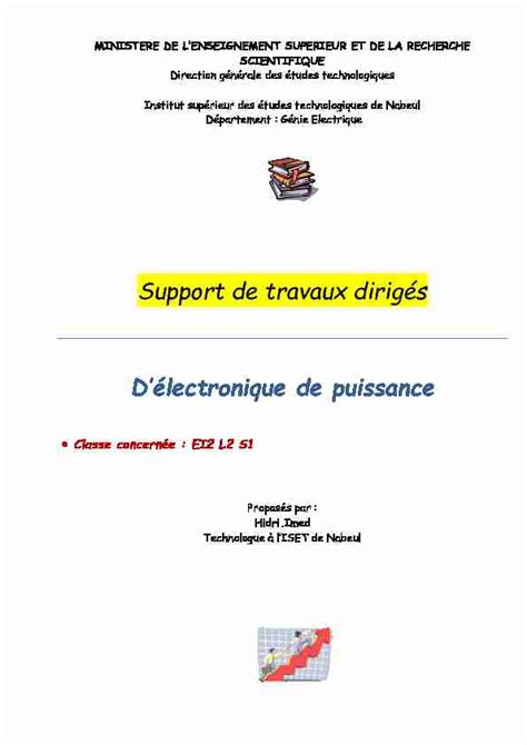 Support de travaux dirigés Délectronique de puissance PDF