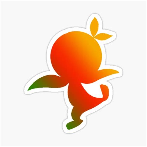 Orange Bird Ombre Silhouette Sticker For Sale By Ijsw Redbubble