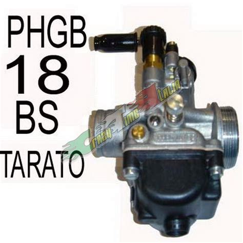 CARBURATORE DELL ORTO 18MM TARATO PER MINIMOTO PHBG 18 BS Minibikeracing