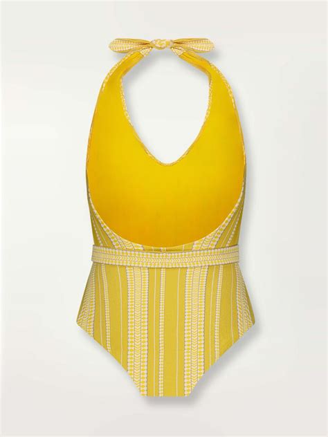 The Signature Tibeb Pattern In Yellow And Enhanced With Ivory And