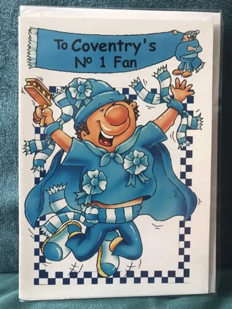 Happy Birthday Card Coventry City Football Club Fan Sky Blues Ccfc Env