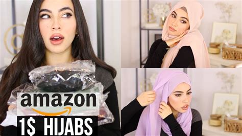 Trying 1 Hijabsmuslim Headcovering From Amazon Daniela M Biah Youtube