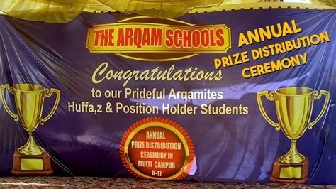 Annual Prize Distribution Ceremony The Arqam Schools Multi Campus B