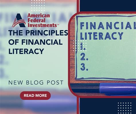 The Principles Of Financial Literacy American Federal Investments