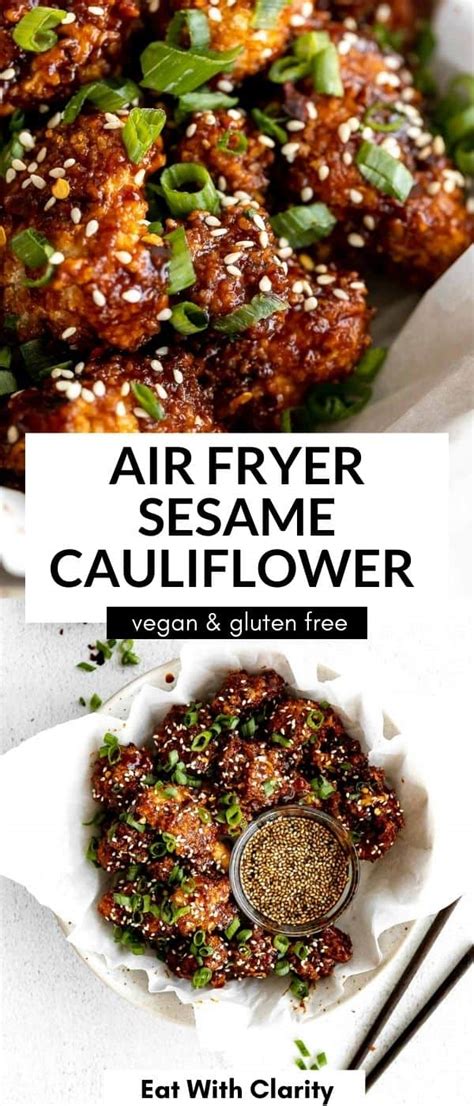 Air Fryer Sesame Cauliflower Wings Eat With Clarity