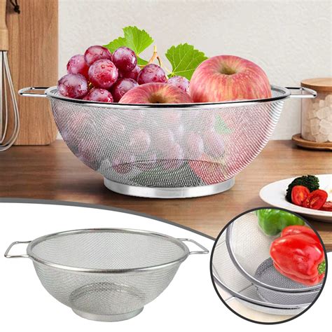 Stainless Steel Colandermesh Colander Strainer For Kitchen Straining