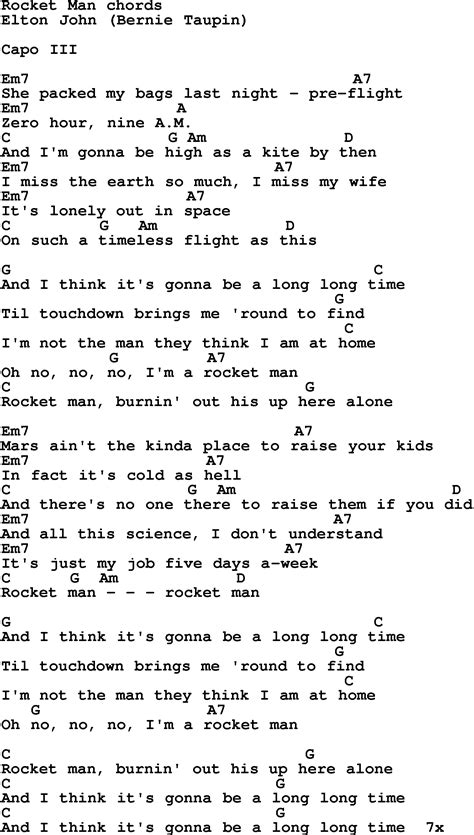 Song Rocket Man Lyrics 9