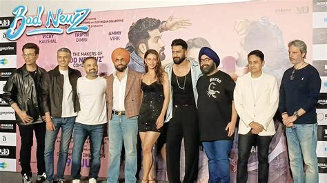 Bad Newz Movie Trailer Launch Vicky Kaushal Triptii Dimri Ammy