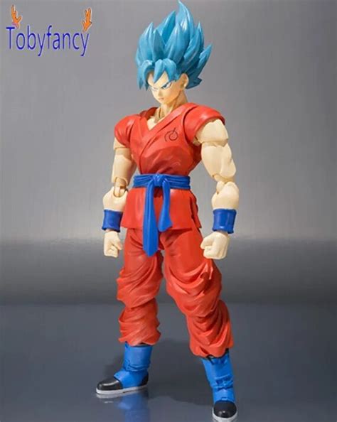 Dragon Ball Z Action Figures Son Goku God Super Saiyan SHF 150mm Anime