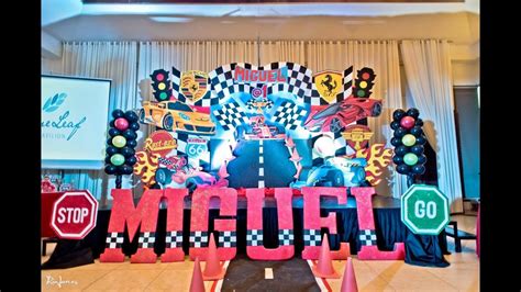 Miguels Formula 1 Racing Themed 1st Birthday At Blue Leaf Events