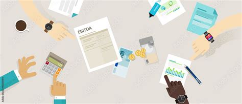 Ebitda Earnings Before Interest Taxes Depreciation And Amortization Stock Vector Adobe Stock