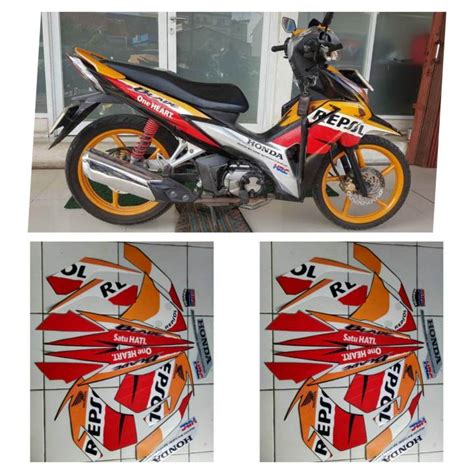 Stiker Striping Lis Les Body Motor Honda Blade Repsol 2012 Lazada