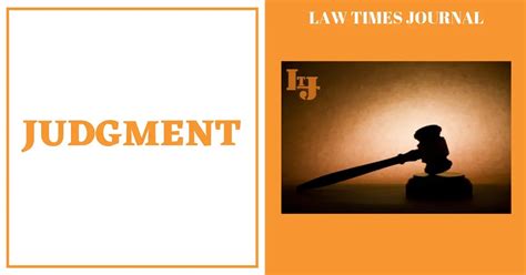 Judgment - Law Times Journal