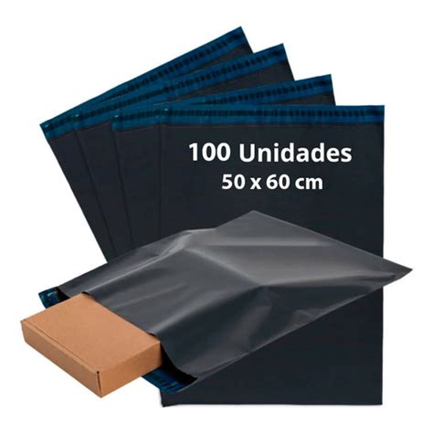 100 Sacos Envelope Segurança Saco Correio Sedex Lacre 50x60