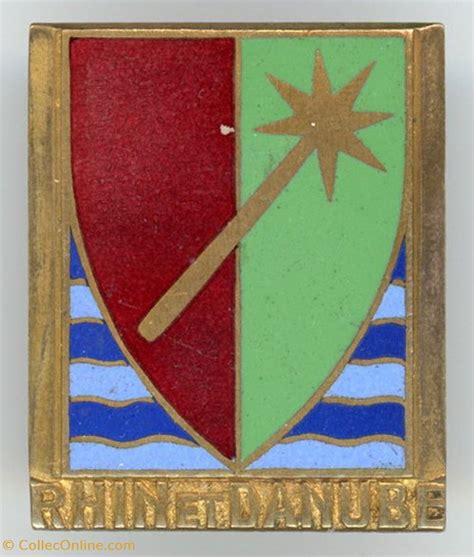 Insigne 1 Armée Rhin et Danube Militaria Médailles insignes