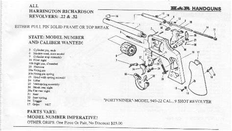 Schematic Handr Top Break Revolver Diagram