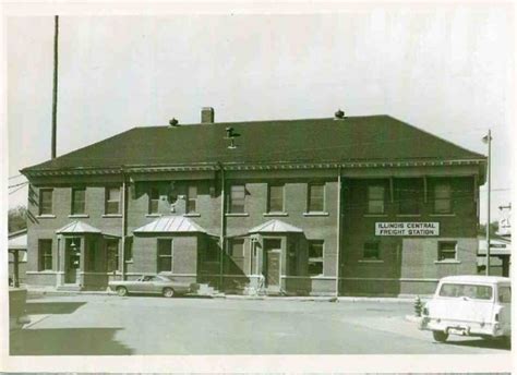 Photo is of the Illinois Central Railroad Freight Station, Cherokee, Iowa.