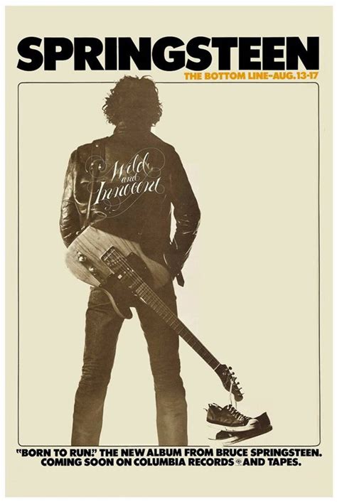 Bruce Springsteen 1975 New York | Concert posters, Bruce springsteen ...