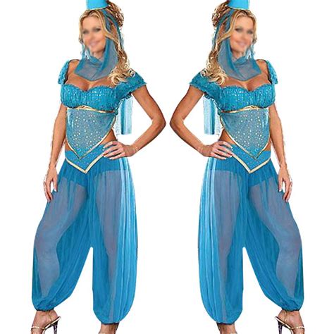 Comprar Genio Jasmine Aladdin Princesa Disfraz Adulto Vestido Elegante