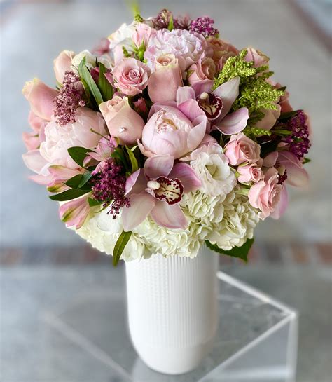 Perfect Pastels Blush Pink Flowers By Andes Florist