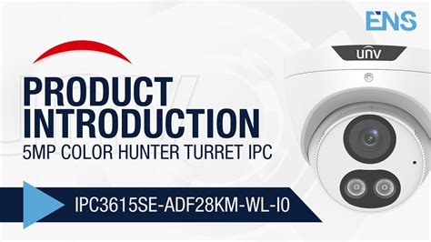 Uniview 5MP Color Hunter Turret IPC Security Camera IPC3615SE ADF28KM