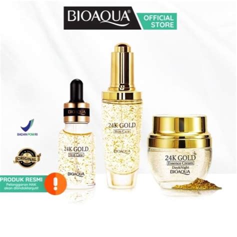 BPOMBIOAQUA 24k Gold Skin Care 50ml Face Serum Lazada Indonesia