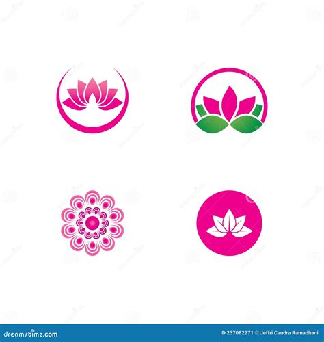 Beauty Vector Lotus Flowers Stock Vector Illustration Of Element