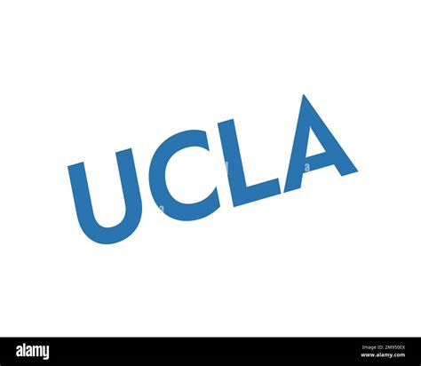 University of California Los Angeles, Rotated Logo, White Background ...