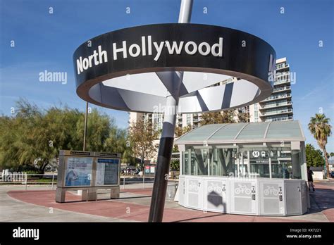 North Hollywood, California Metro Station Stock Photo - Alamy