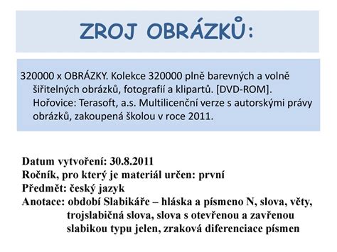 VY_32_INOVACE_Šev_II_05 SLABIKÁŘ 5 – N - ppt stáhnout