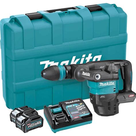 Makita Hm001g 40v Max Xgt Cordless Brushless Demolition Hammer 2 X 2 5ah Li Ion Charger Case