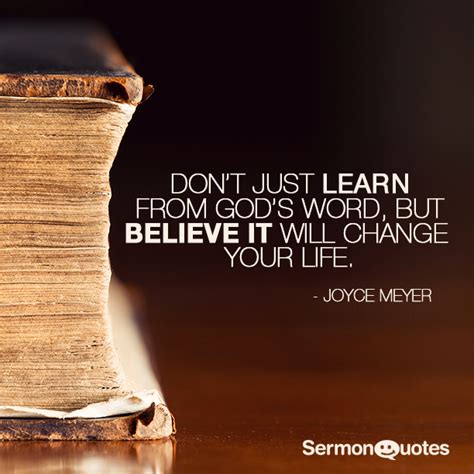 Don’t just learn from God’s word - SermonQuotes