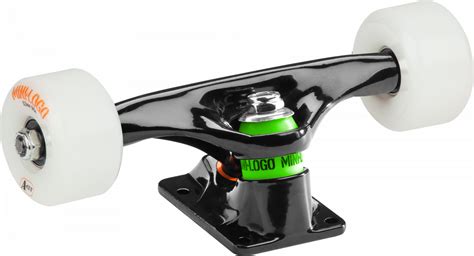 Mini Logo 7.13" Black Trucks + ML Bearings + A-cut 53mm x 90a White ...