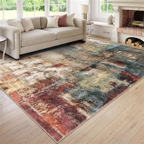 Lahome Modern Abstract Area Rug 6x9 Rugs For Living Room Washable