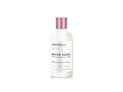 Clean Beauty Witch Hazel Soothing Facial Toner Rose Water And Aloe