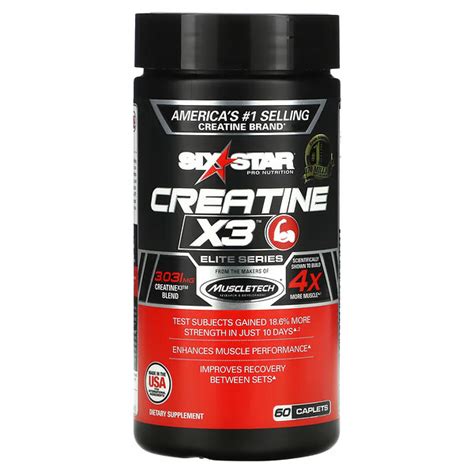 Six Star Elite Series Creatine X3 Caplets Probuilder