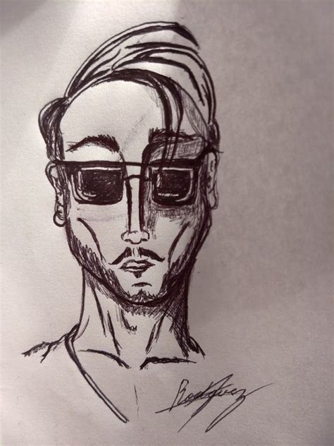 Dibujo Hombre Con Lentes Dibujos De Personas Dibujos Personas