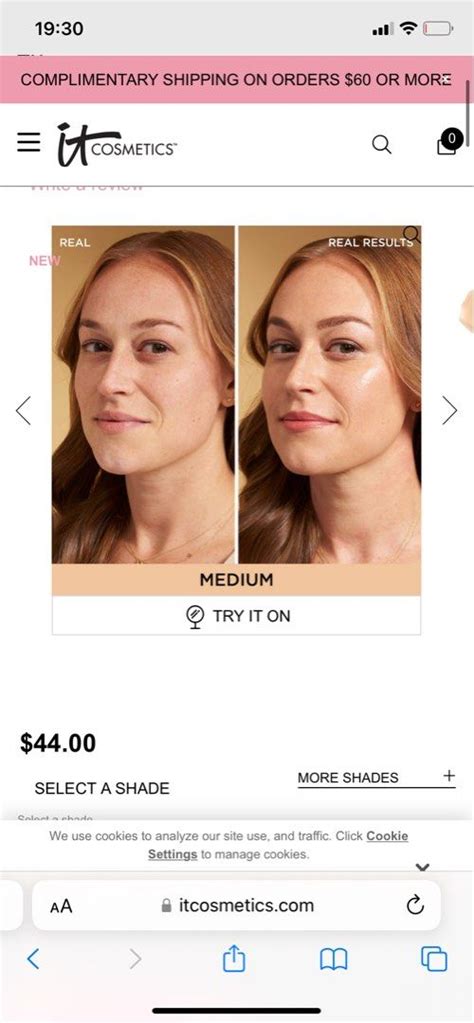 It Cosmetics Cc Nude Glow Spf In Shade Medium Beauty Personal Care Face Makeup On Carousell